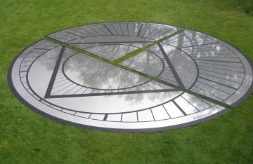 Very large clock components laser cut then etched