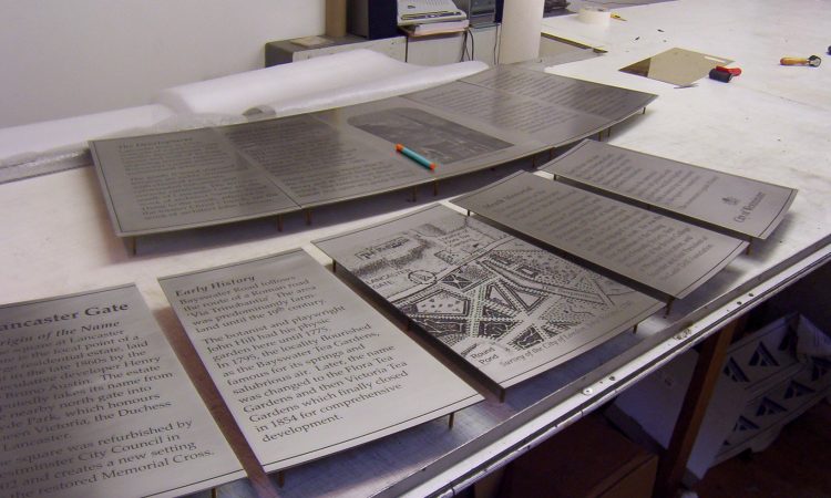 Semi circle of stainless plates