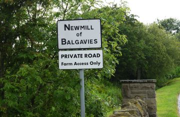 Aluminium signs on steel post