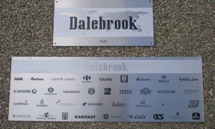 Brushed stainless steel backfilled black and grey