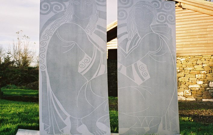 Cinema doors in stainless steel for Norway