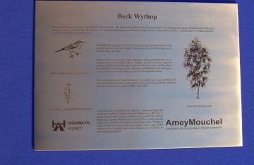 Engraved and then laser blackened, nearly vandal proof!