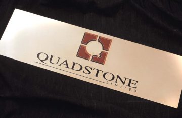QUADSTONE 900mm x 300 mm 5 colour brass