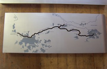 Stainless Steel 1m x 450 mm etched 3 colours