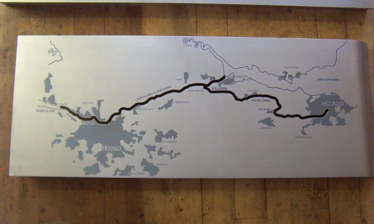 Stainless Steel 1m x 450 mm etched 3 colours