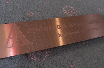 Unpainted etched Bronze