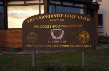 Engraved Bronze with Gold Infill. This sign is about 15 years old