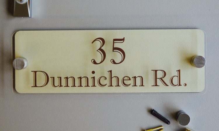 300mmx 100mm Perspex Sign