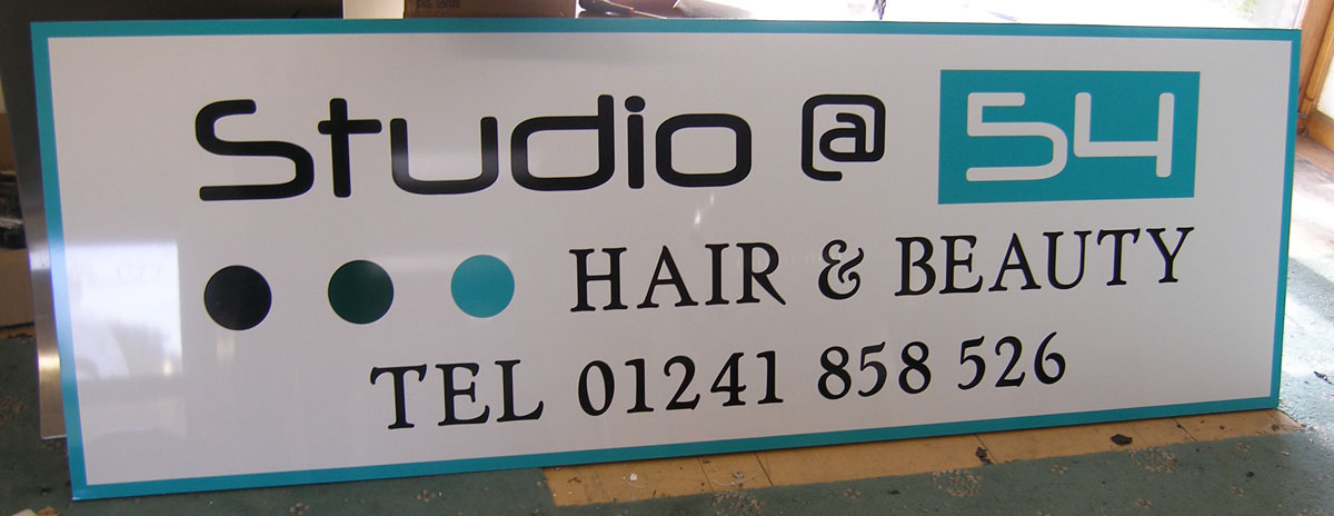 Aluminium Sign with vinyl graphics