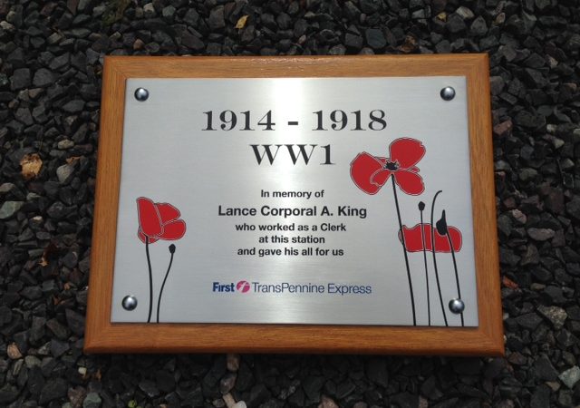 Stainless Steel on Light Mahogany Backing