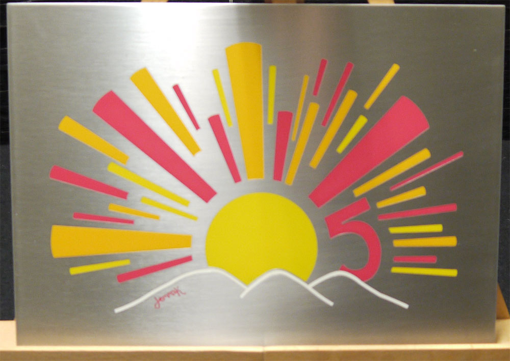 Personalised house sign sunrise cottage