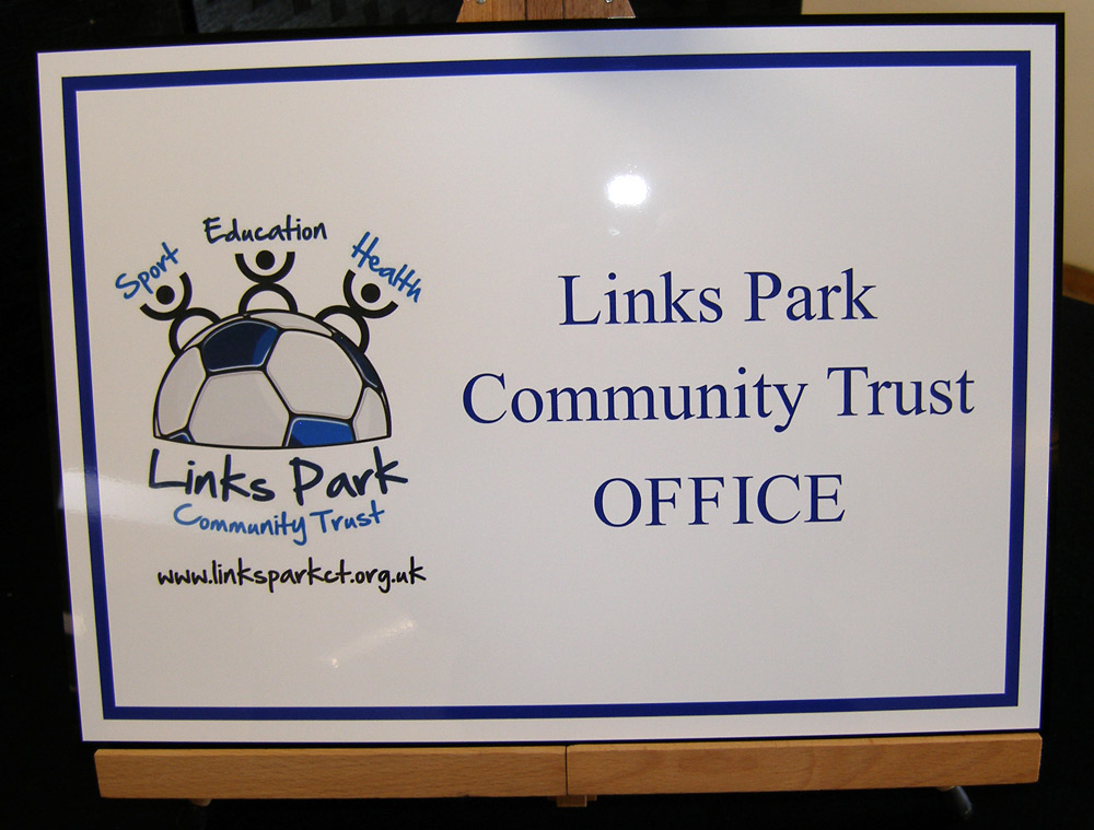 Perspex business signs